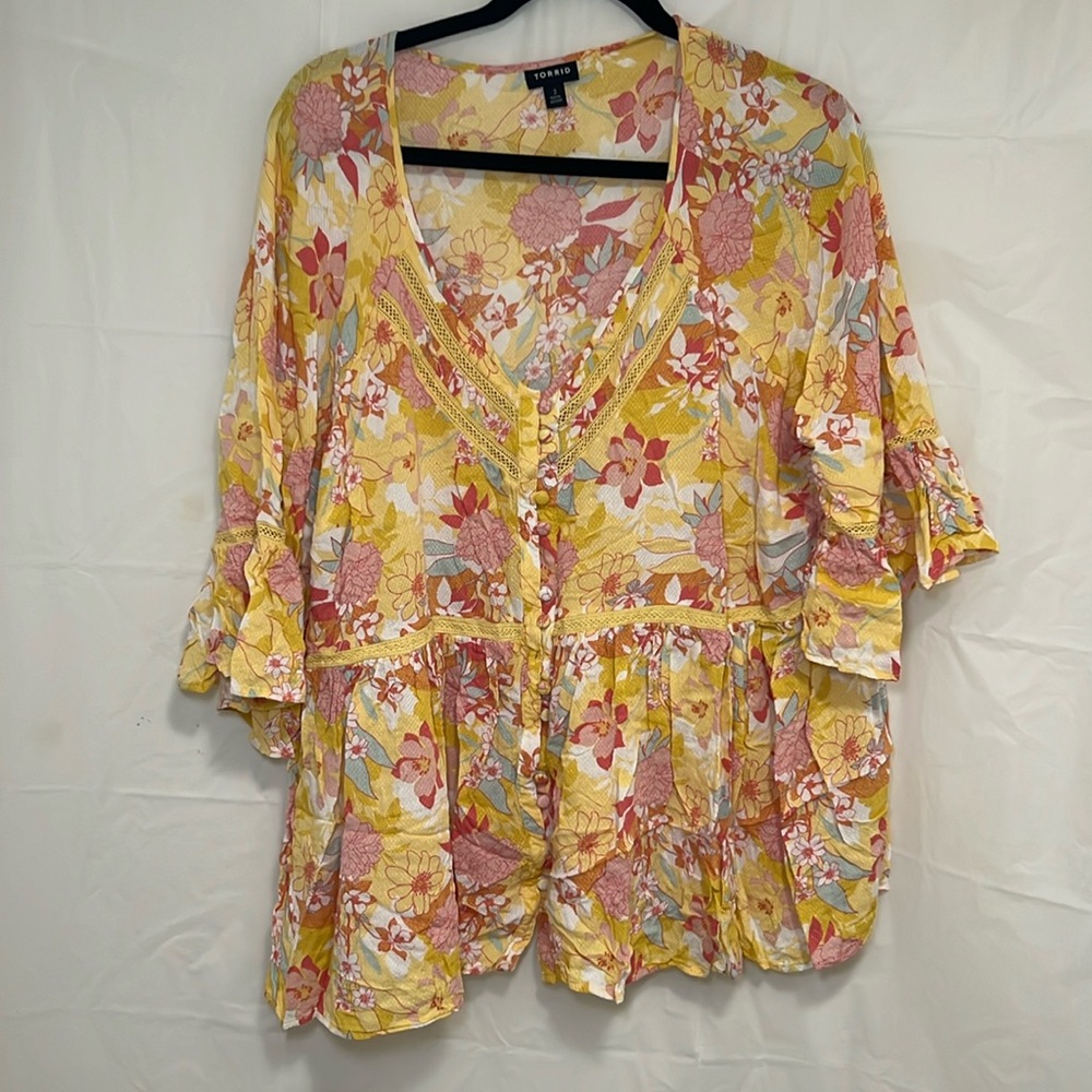 Torrid Floral Blouse